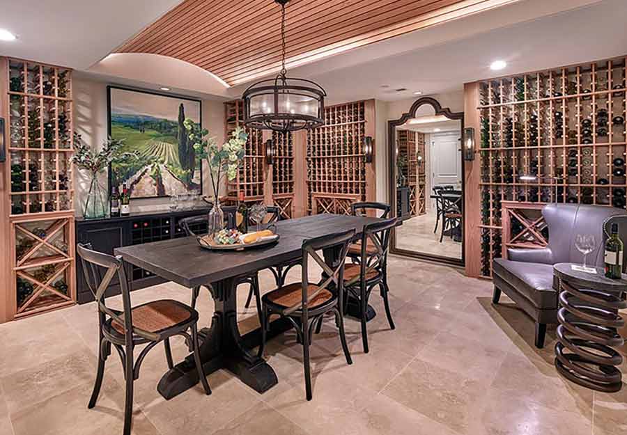 wine cellar floor project